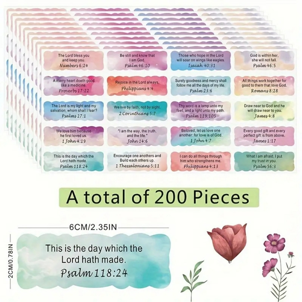 π€ 200 Scripture stickers π€ - Picture 5 of 5